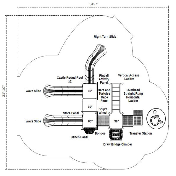 Watling Wardship Castle Spark Playground Structure