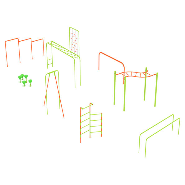 9 Piece Advanced Kids Gym Course