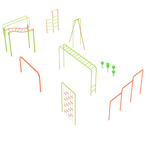 9 Piece Advanced Kids Gym Course