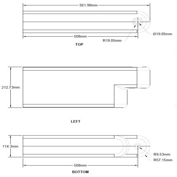Playground Border Timber Adjustable End Cap
