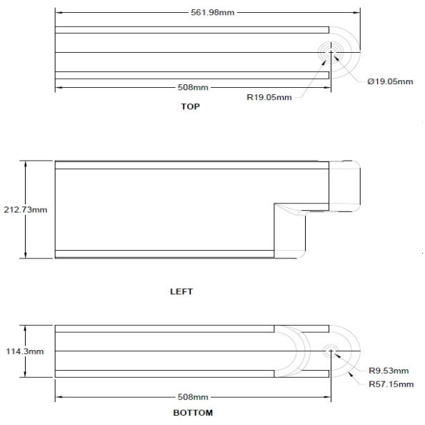 Playground Border Timber Adjustable End Cap
