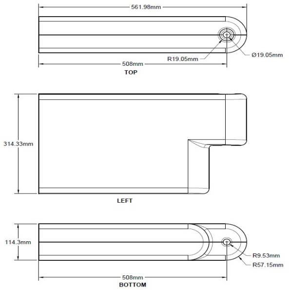 Playground Border Timber Adjustable End Cap