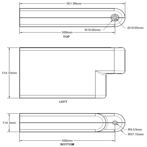 Playground Border Timber Adjustable End Cap