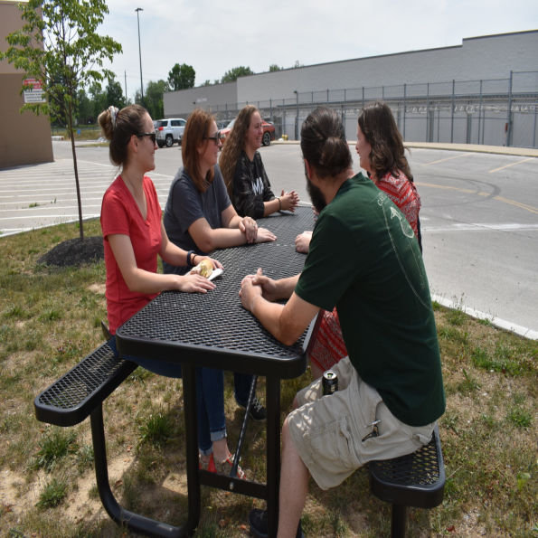 8 Ft. Expanded Steel Picnic Table