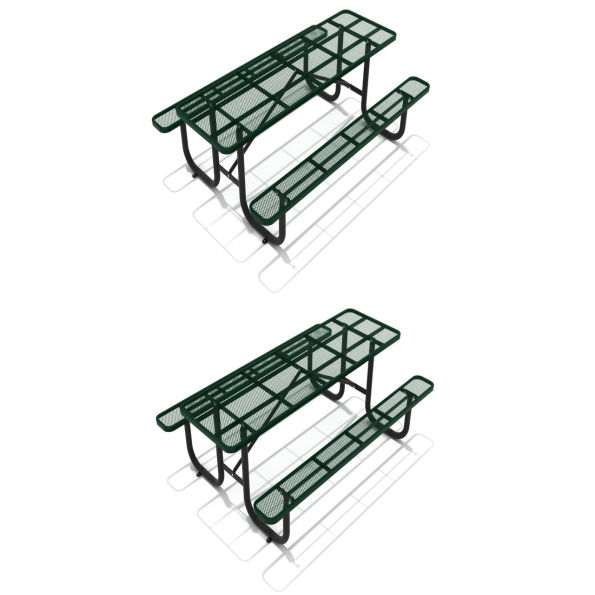 8 Ft. Expanded Steel Picnic Table