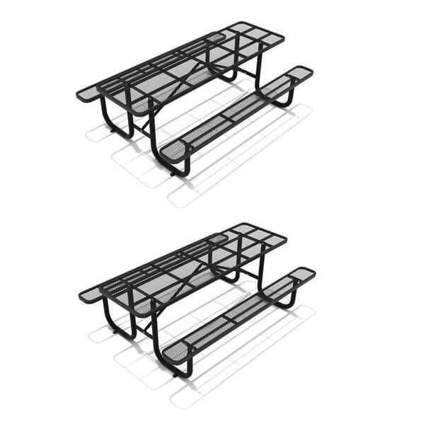 8 Ft. Expanded Steel Picnic Table