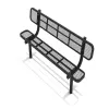 6 Ft. Expanded Steel Bench thumbnail 2