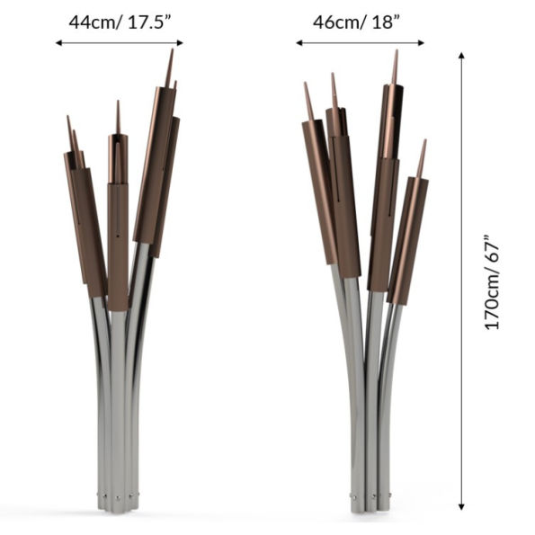 Cattails Chimes Outdoor Instrument - Set of 6