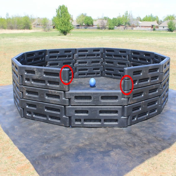 Playground Border Timber Filler End Cap