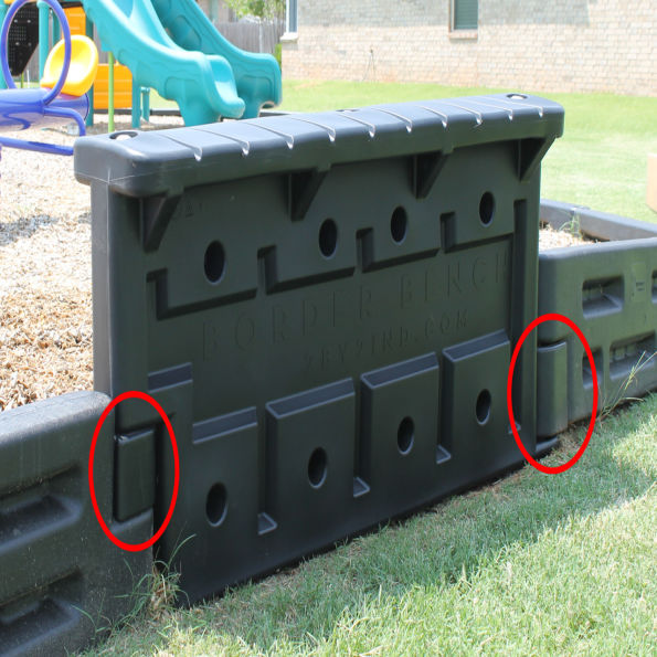 Playground Border Timber Filler End Cap