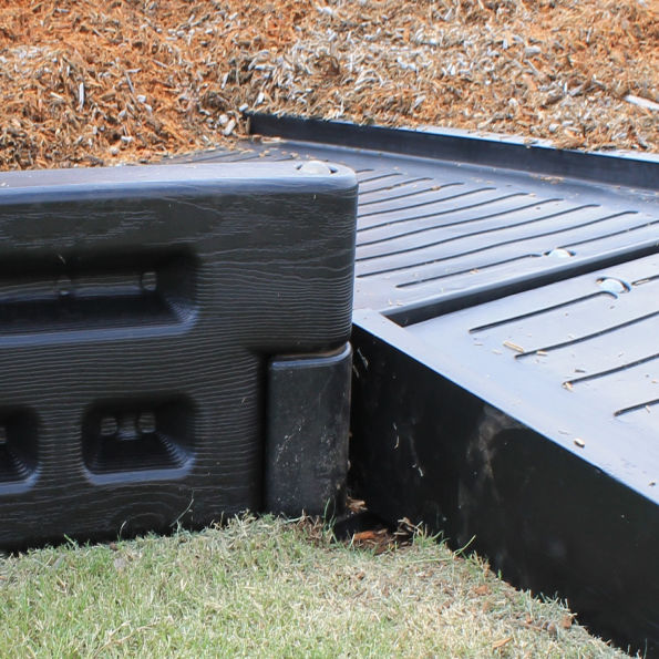 Playground Border Timber Filler End Cap