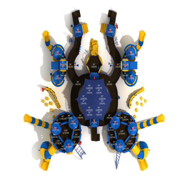 Hidden Hallows Castle Spark Playground Structure