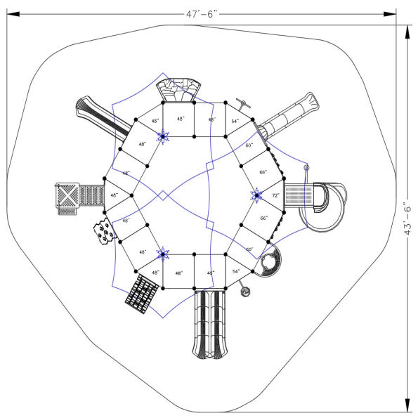 Sparta Gaga Ball Play Structure