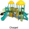 Charged Color Scheme: Posts/Slides/Climbers- Teal; Rails- Lime Green; Roofs/Panels- Sunglow Yellow