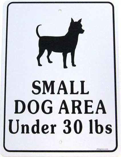 Dog Park Signs