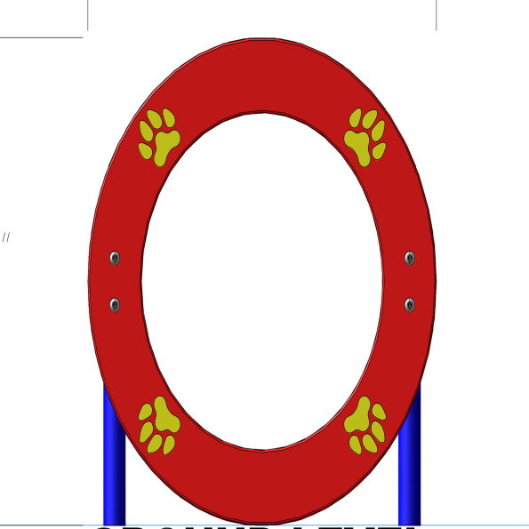Spaniel Single Hoop Jump
