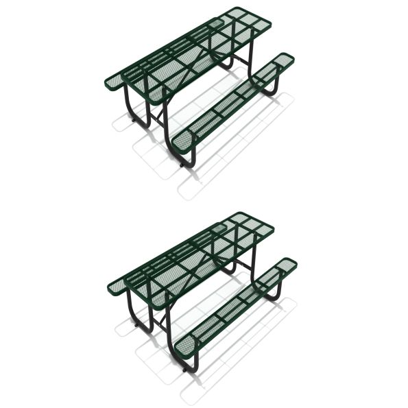 8 Ft. Expanded Steel Picnic Table