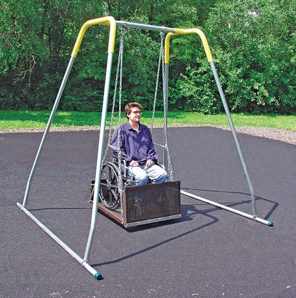 Wheelchair Platform Swing and Frame | NoahsPlay.com