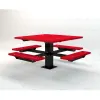 Square Picnic Pedestal T-Table thumbnail 7