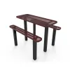 Rectangular Independent Pedestal Table thumbnail 1