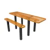 Rectangular Independent Pedestal Table thumbnail 3