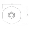 Octagon Rung Horizontal Ladder thumbnail 5