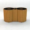 32 Gallon Standard Round Multi-Can Trash Receptacle thumbnail 1