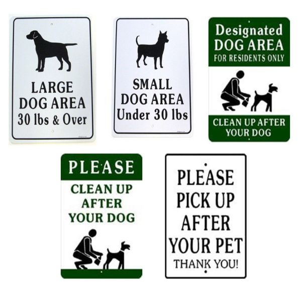Dog Park Signs