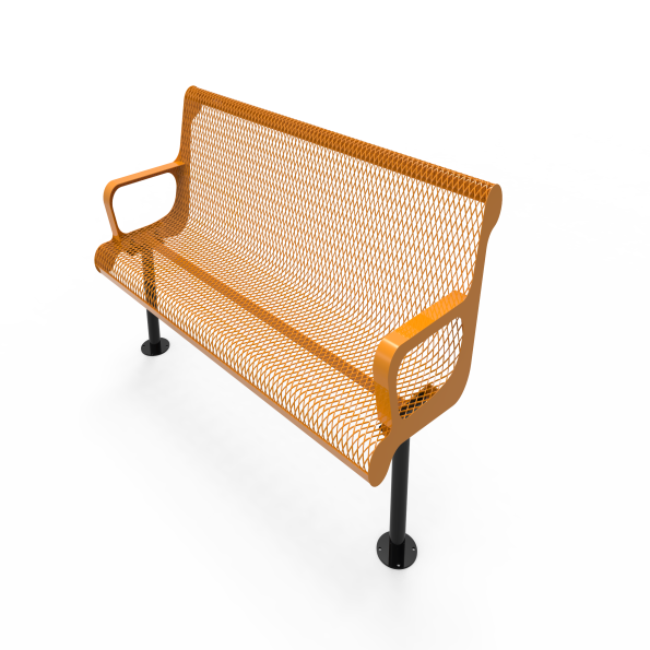 Contoured Bench with Arm