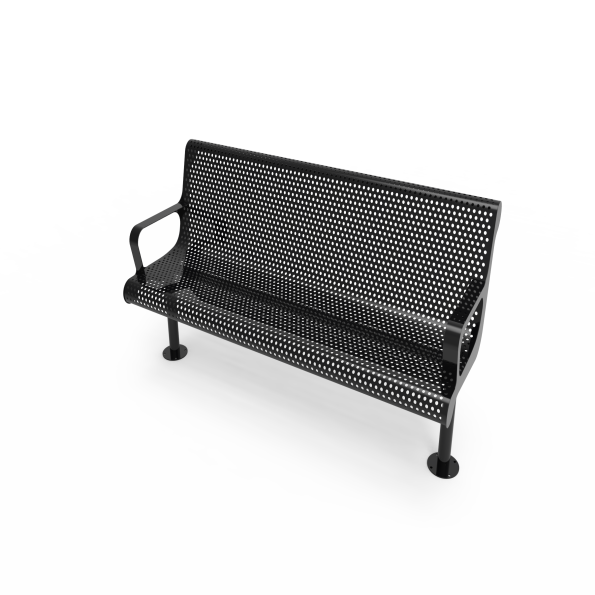 Contoured Bench with Arm