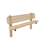 Pedestal Bench with Back thumbnail 7