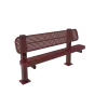 Pedestal Bench with Back thumbnail 5