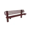 Pedestal Bench with Back thumbnail 1
