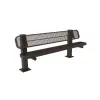Pedestal Bench with Back thumbnail 2