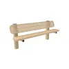 Pedestal Bench with Back thumbnail 3