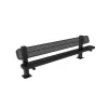 Pedestal Bench with Back thumbnail 4
