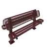 Double Pedestal Bench with Back thumbnail 4