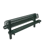 Double Pedestal Bench with Back thumbnail 8