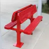 Double Pedestal Bench with Back thumbnail 1