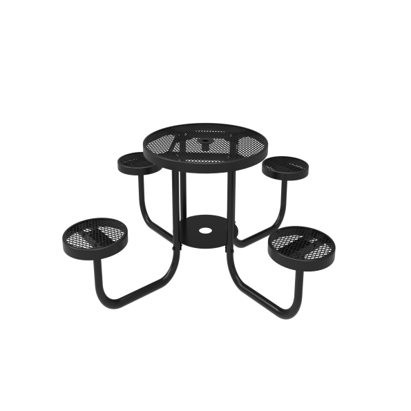 36" Round Patio Table with Round Seats