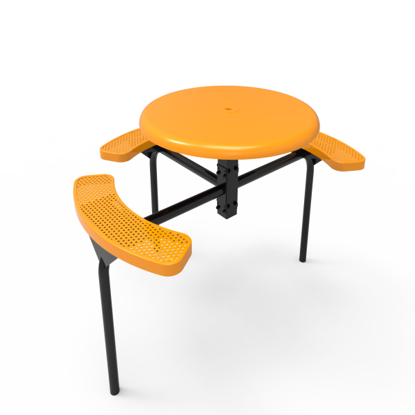 46" Round Nexus Pedestal Table with Solid Top