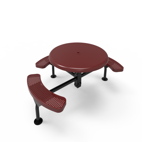 46" Round Nexus Pedestal Table with Solid Top