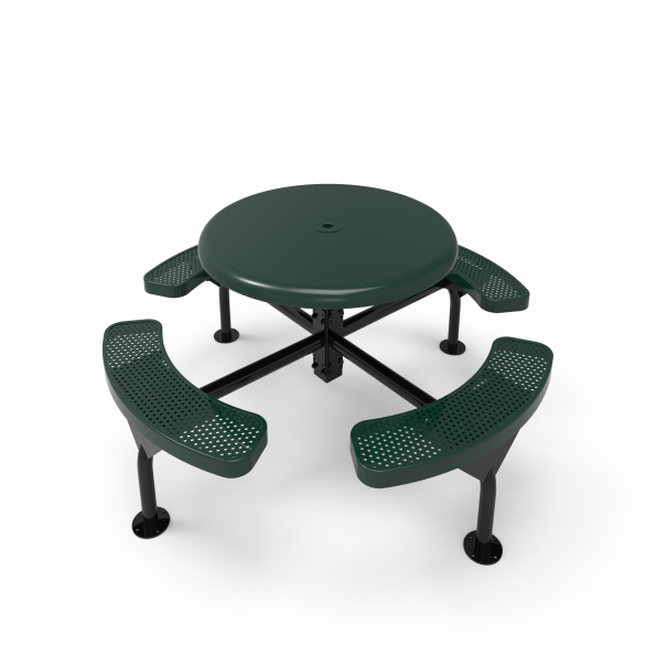 46" Round Nexus Pedestal Table with Solid Top