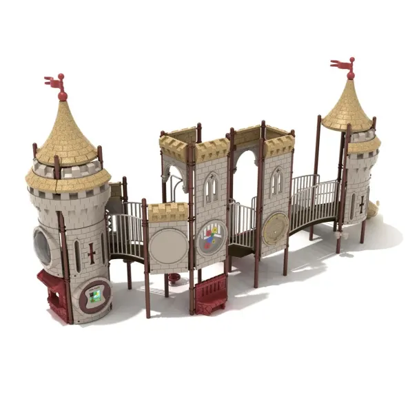 Castel Part Rampart Reeve's Rampart Castle Spark Playground Structure | NoahsPlay.com