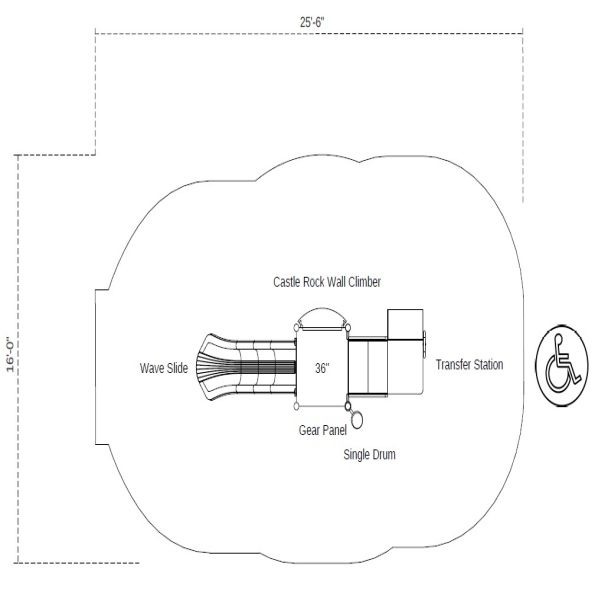 Traveling Troubadour Castle Spark Playground Structure