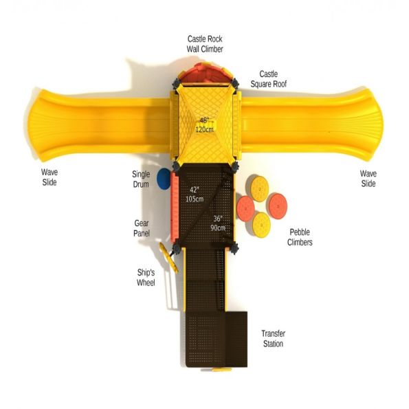 Minstrel's Merriment Castle Spark Playground Structure