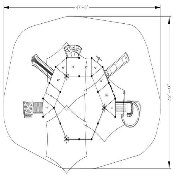 Gettysburg Gaga Ball Play Structure
